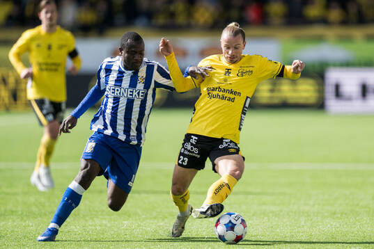 IFK Göteborgs Saidou Alioum Moubarak och Elfsborgs Niklas