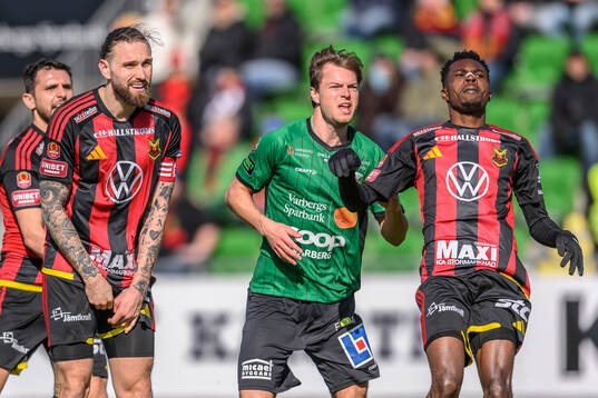 Östersunds Ali Suljic , Varbergs Albin Winbo och