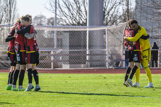 Östersunds spelare jublar