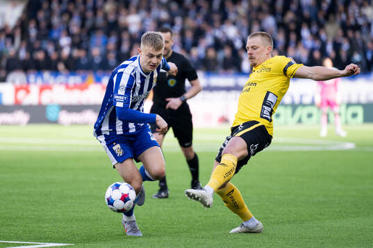 IFK Göteborgs David Kruse och Elfsborgs Per Frick