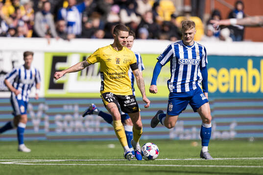 Elfsborgs Julius Magnusson och IFK Göteborgs David Kruse