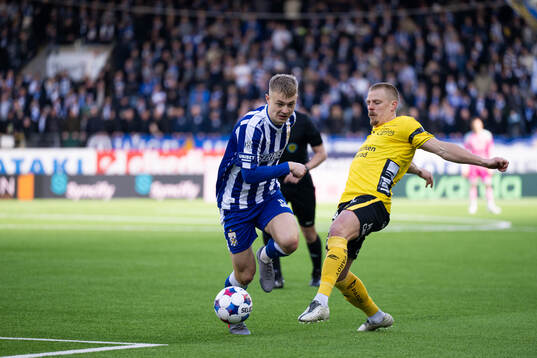 IFK Göteborgs David Kruse och Elfsborgs Per Frick