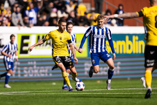 Elfsborgs Julius Magnusson och IFK Göteborgs David Kruse