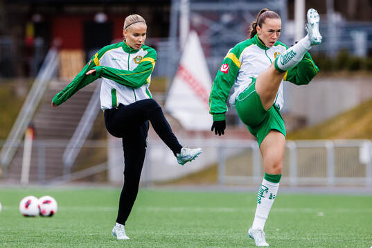 Hammarbys Stina Lennartsson och Athinna Persson Lundgren