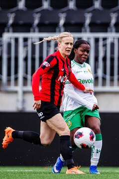 Hammarbys Vivienne Lia och Brommapojkarnas Adelina Engman