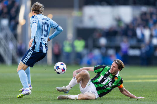 Djurgårdens Jeppe Okkels och GAIS August Wängberg