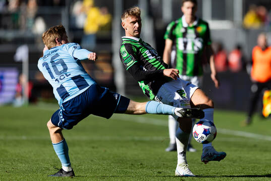 Djurgårdens Bo Hegland och GAIS Joackim Fagerjord