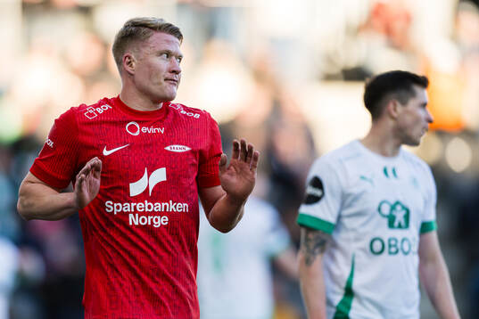 Kristian Eriksen of Brann celebrates