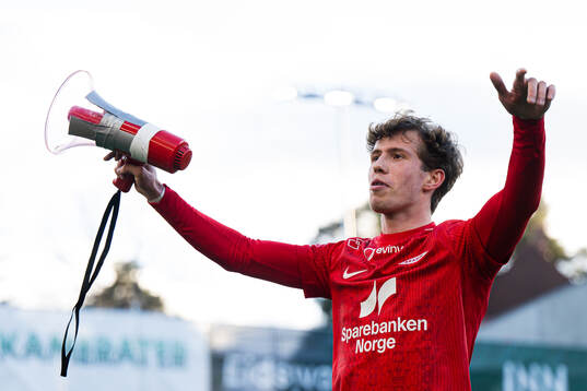 Niklas Jensen Wassberg of Brann celebrates