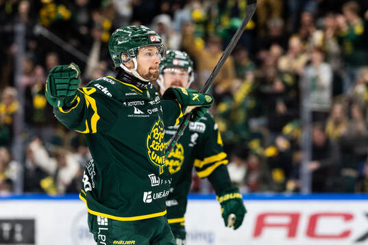 Björklövens Fredrik Forsberg jublar