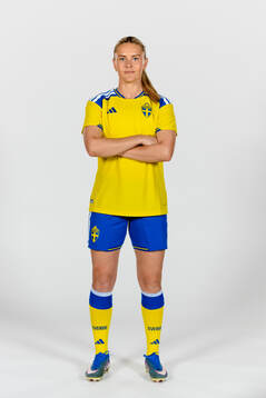 Amanda Nilden of the Swedish women's national football team