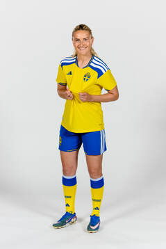Amanda Nilden of the Swedish women's national football team