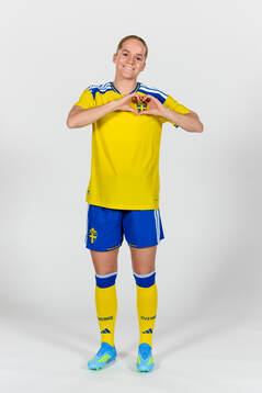 Hanna Lundkvist of the Swedish women's national football