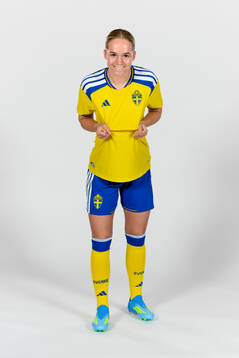 Hanna Lundkvist of the Swedish women's national football