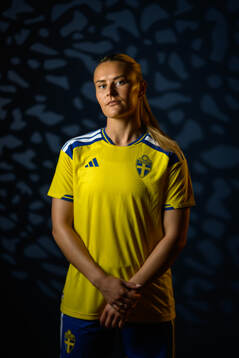 Amanda Nilden of the Swedish women's national football team