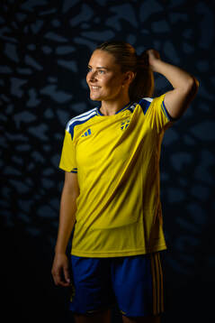 Amanda Nilden of the Swedish women's national football team