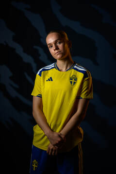 Hanna Lundkvist of the Swedish women's national football
