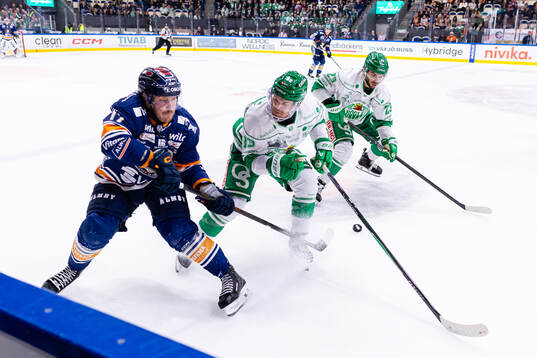 Växjös Erik Andersson, Rögles Karson Kuhlman och Josh