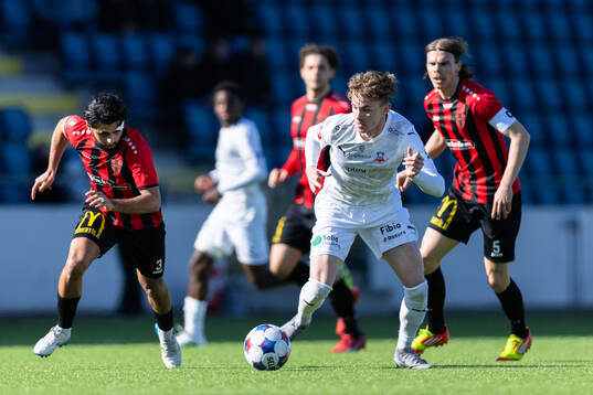 Nordic United FCs Mohammad Fazal, Helsingborgs Alexander