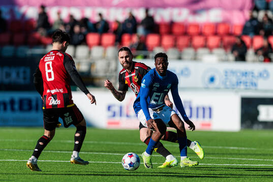Östersunds Ali Suljic och Norrbys Azeez Temitope Yusuf