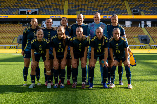 The starting eleven of Sweden