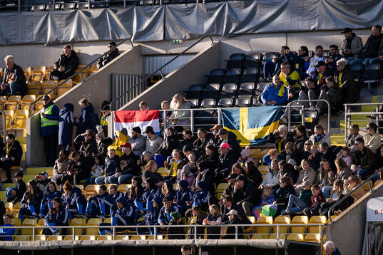 Spectators in the stands