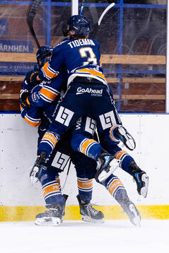 Växjös spelare jublar