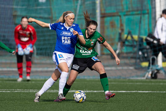Halmstads Nora Hultgren och Varbergs Maja Klasson