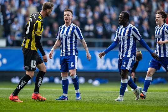 Häckens Johan Hammar och IFK Göteborgs Tobias Heintz