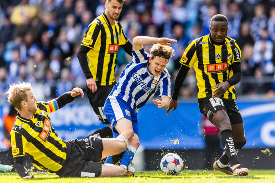 Häckens Filip Helander, Johan Hammar och Brice Wembangomo