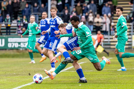 IFK Norrköpings Aleksander Opsahl och Ljungskiles Issaka