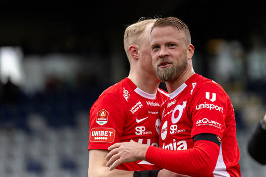 Degerfors Daniel Sundgren jublar