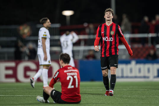 Brommapojkarnas Alex Timossi Andersson och Mads Kristian