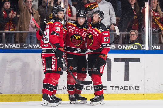 Luleås Pontus Själin, Jesper Sellgren och Linus Omark