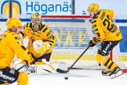 Skellefteås målvakt Linus Söderström och Jonathan