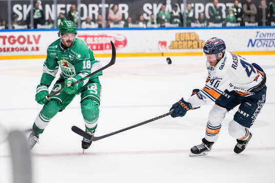 Rögles Dennis Everberg och Växjös Dennis Rasmussen