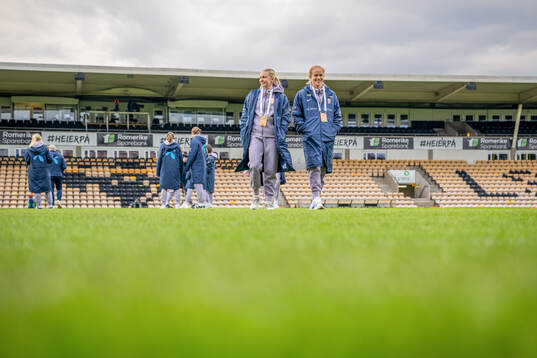 Emilie Joramo and Julie Blakstad of Norway