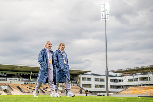Emilie Joramo and Julie Blakstad of Norway