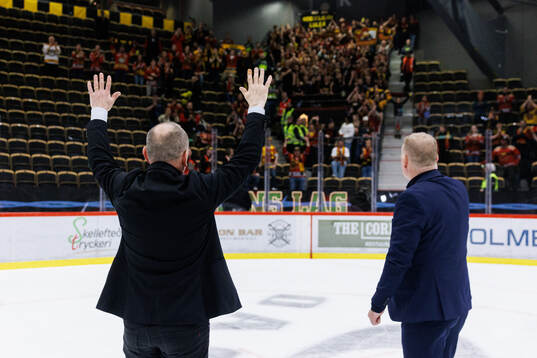 Luleås tränare Thomas Berglund och assisterande tränare