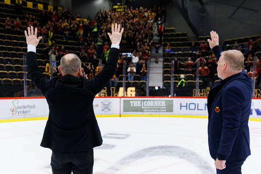 Luleås tränare Thomas Berglund och assisterande tränare