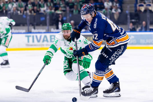 Rögles Calvin De Haan och Växjös Kalle Kratz