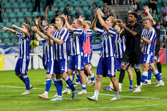 Players of IFK Göteborg celebrate