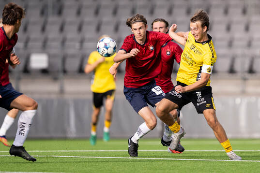 Örgrytes Malte Tiderman och Elfsborgs Adam Wetterlov