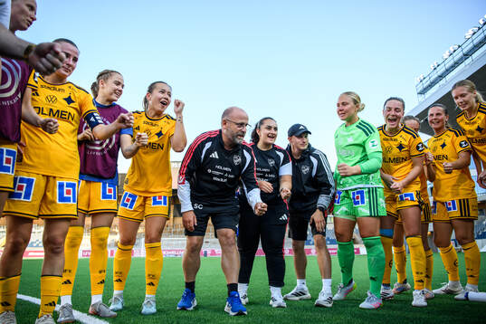 IFK Norrköpings Emma Engström och tränare Stellan