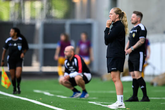 IK Uppsalas tränare Hanna Spets