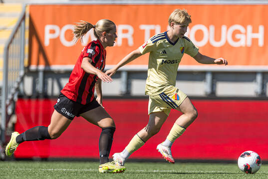 Brommapojkarnas Wilma Wärulf och Djurgårdens Olivia