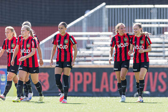 Brommapojkarnas Ida Bengtsson jublar