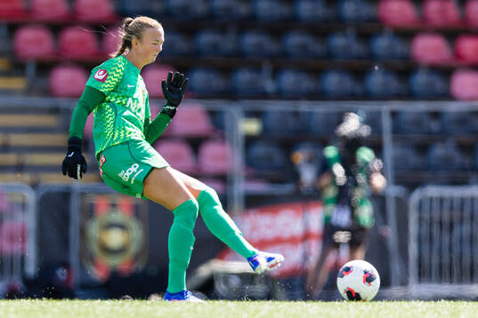 Brommapojkarnas målvakt Clara Ekstrand