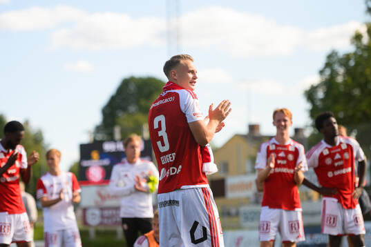 Sandvikens Nino Geiger jublar
