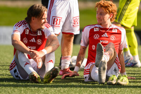 Sandviken Johan Arvidsson och Alan Carleton jublar